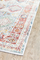 Morocco 0414A Tile Grey Runner Rug.