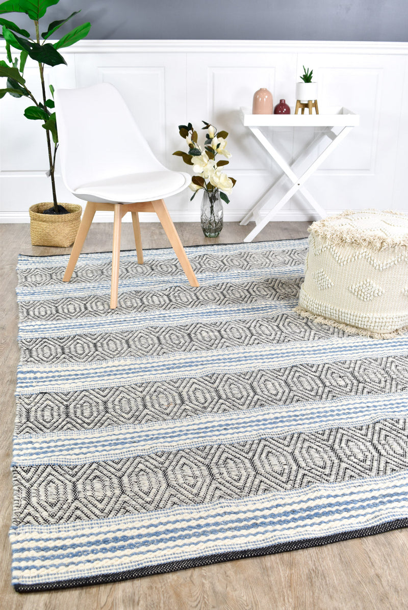 Atlantic Wool Blue Rug.