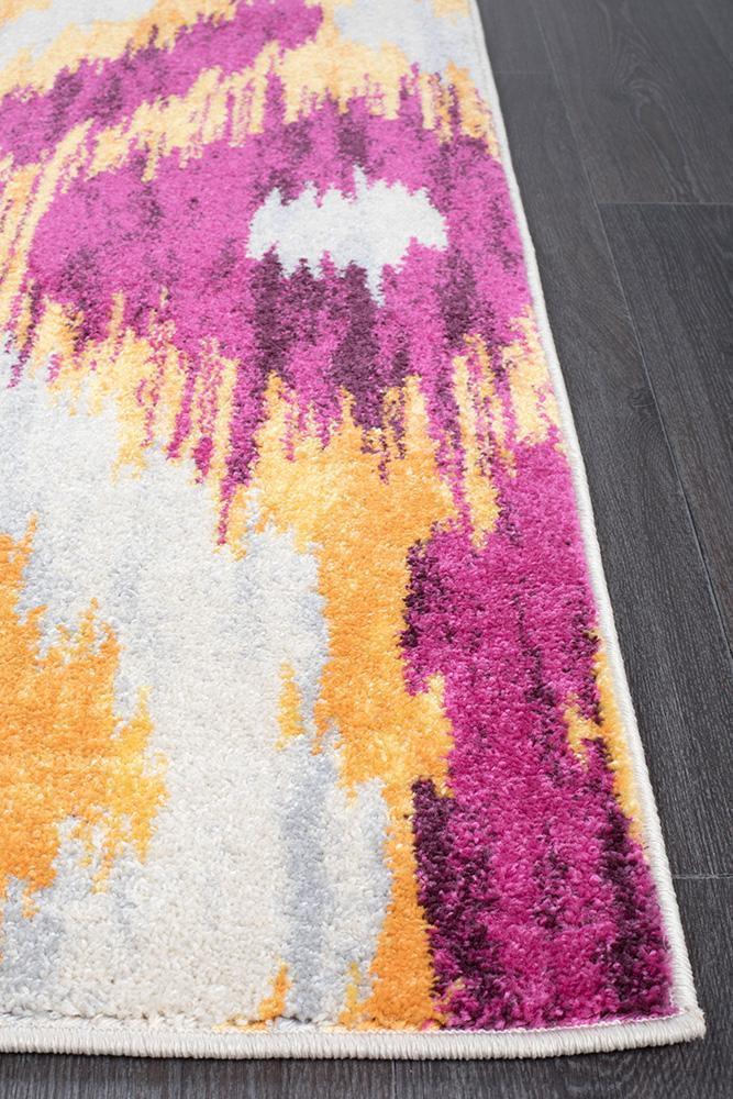 Elements Rug - Aubergine Burst.