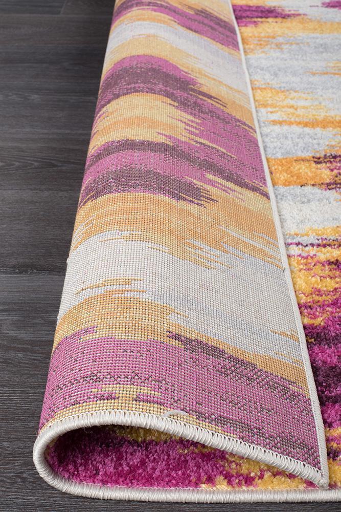 Elements Rug - Aubergine Burst.