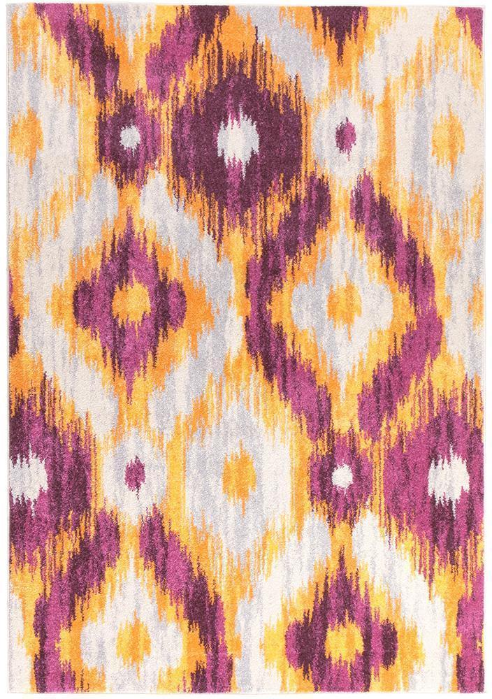 Elements Rug - Aubergine Burst.