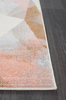Elements Runner Rug - Blush Shatter.