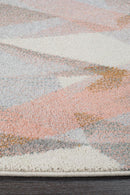 Elements Runner Rug - Blush Shatter.