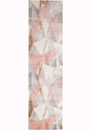 Elements Runner Rug - Blush Shatter.