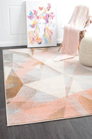 Elements Rug - Blush Shatter.