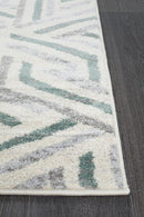 Elements Runner Rug - Teal Link.