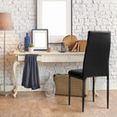 Ken PU Dining Chairs (Set of 4) - Black