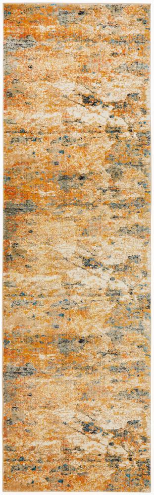 Fantasy Runner Rug - Rust.