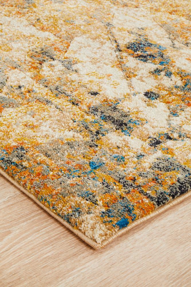 Fantasy Runner Rug - Rust.