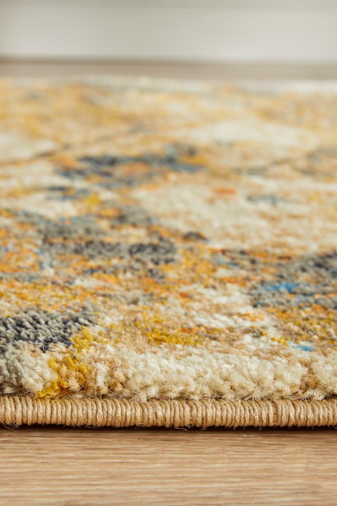 Fantasy Runner Rug - Rust.