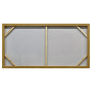 140X70cm Chromatic Breeze Dark Wood Framed Hand Painted Canvas Wall Art