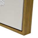 70X90cm Plaster Panorama Dark Wood Framed Hand Painted Canvas Wall Art