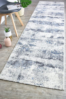 Francis Blue Textured Runner 32667-6258.