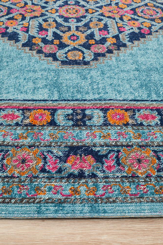 Infinity Rug - Blue Diamond.
