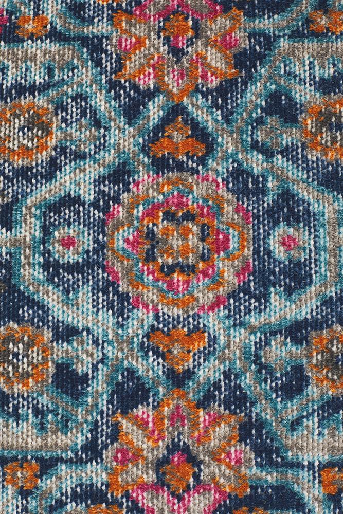 Infinity Rug - Blue Diamond.