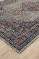 Infinity Runner Rug - Grey Diamond.