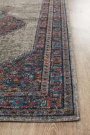 Infinity Runner Rug - Grey Diamond.