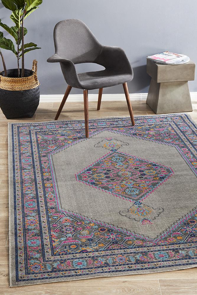 Infinity Rug - Grey Diamond.
