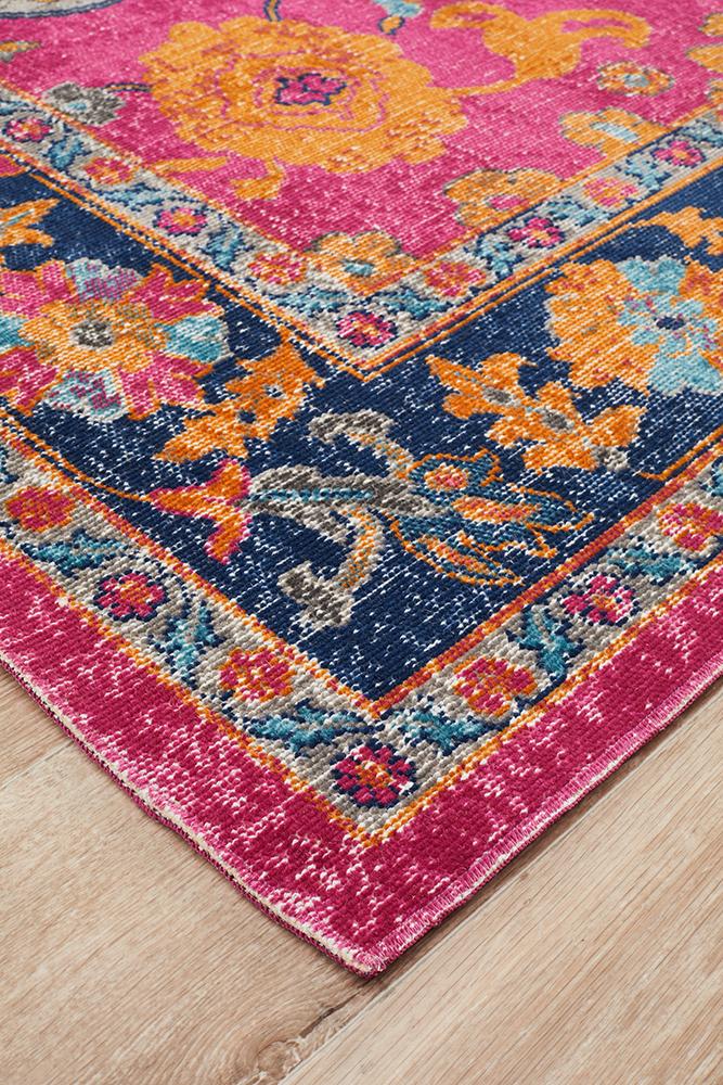 Infinity Rug - Pink Corners.