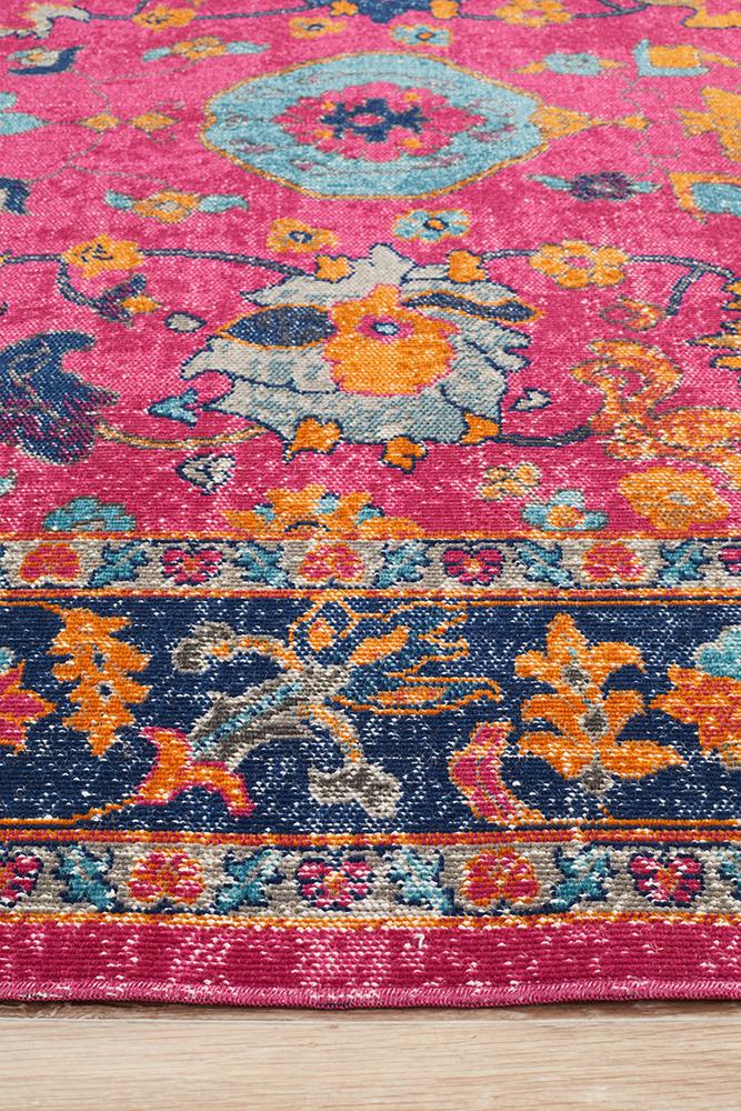 Infinity Rug - Pink Corners.