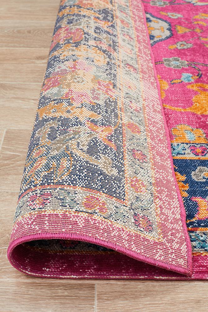Infinity Rug - Pink Corners.