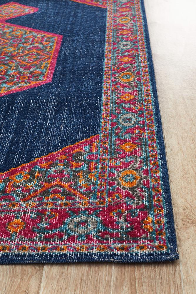Infinity Runner Rug - Navy Blink.