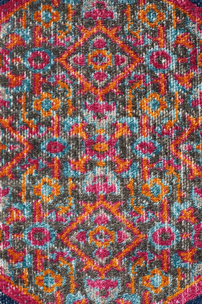 Infinity Runner Rug - Navy Blink.