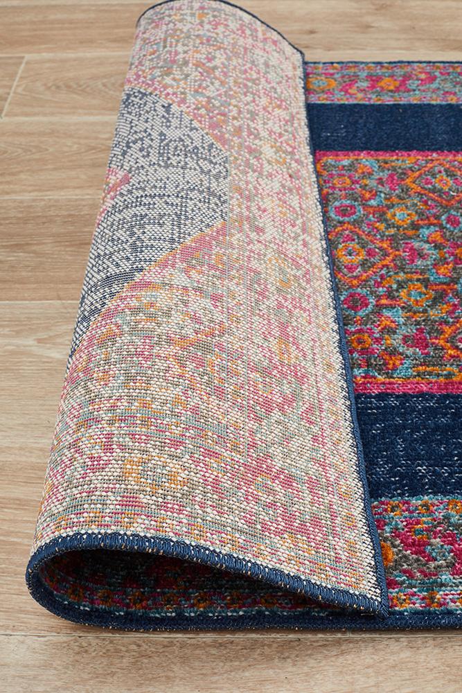 Infinity Runner Rug - Navy Blink.