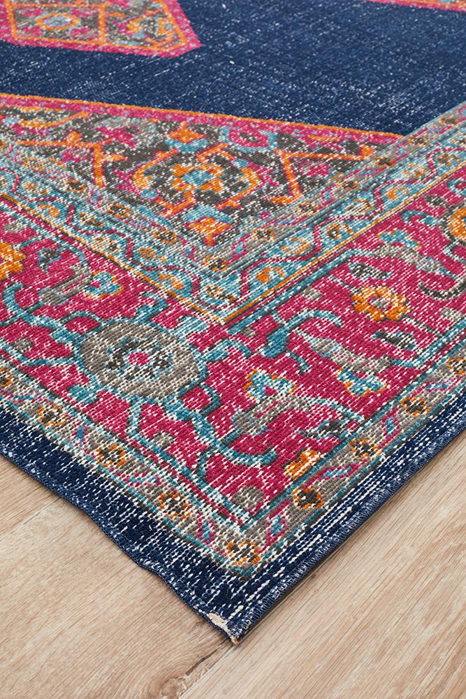 Infinity Rug - Navy Blink.