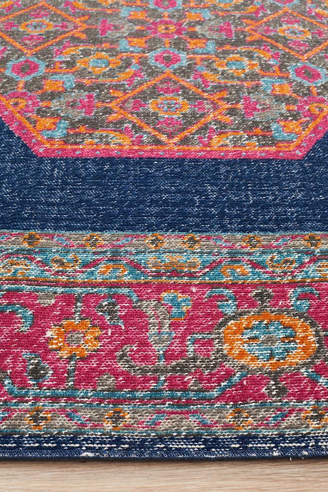 Infinity Rug - Navy Blink.