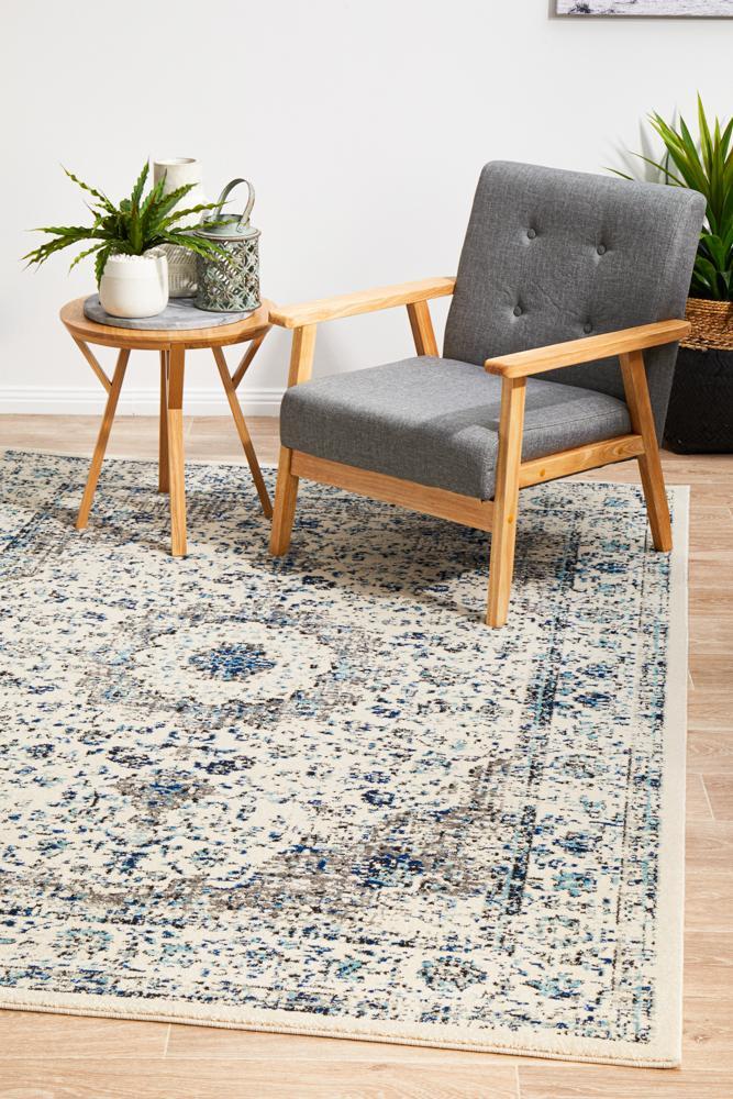 Waken Rug - White Mist.