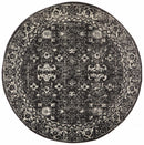 Waken Round Rug - Charcoal.