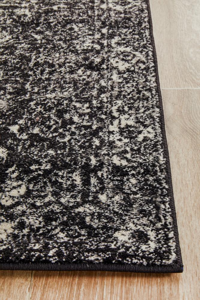 Waken Runner Rug - Charcoal.