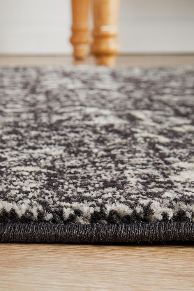 Waken Runner Rug - Charcoal.