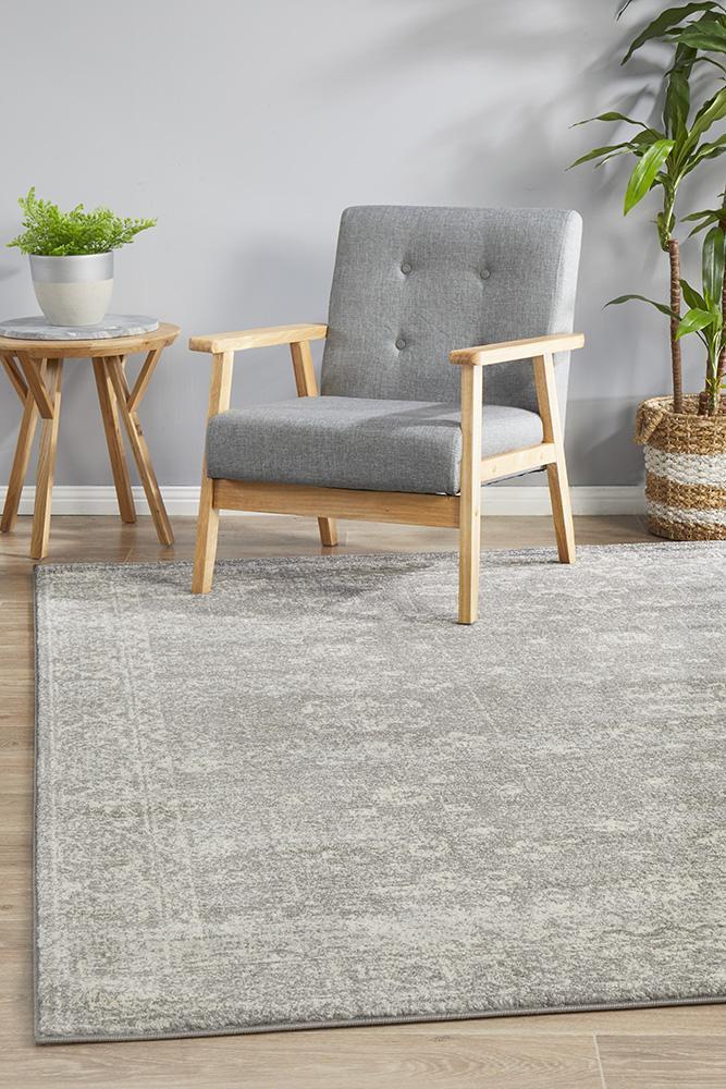 Waken Rug - Grey Pidgeon.