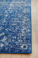 Waken Runner Rug - Navy Oasis.