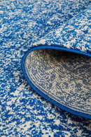 Waken Runner Rug - Navy Oasis.