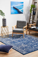 Waken Rug - Navy Oasis.
