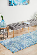 Waken Runner Rug - Blue Muse.