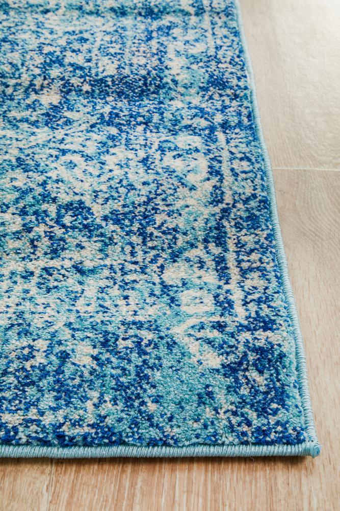 Waken Runner Rug - Blue Muse.