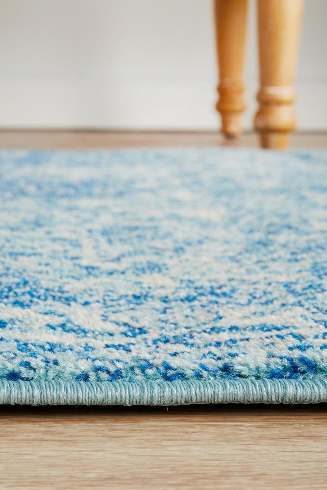 Waken Runner Rug - Blue Muse.