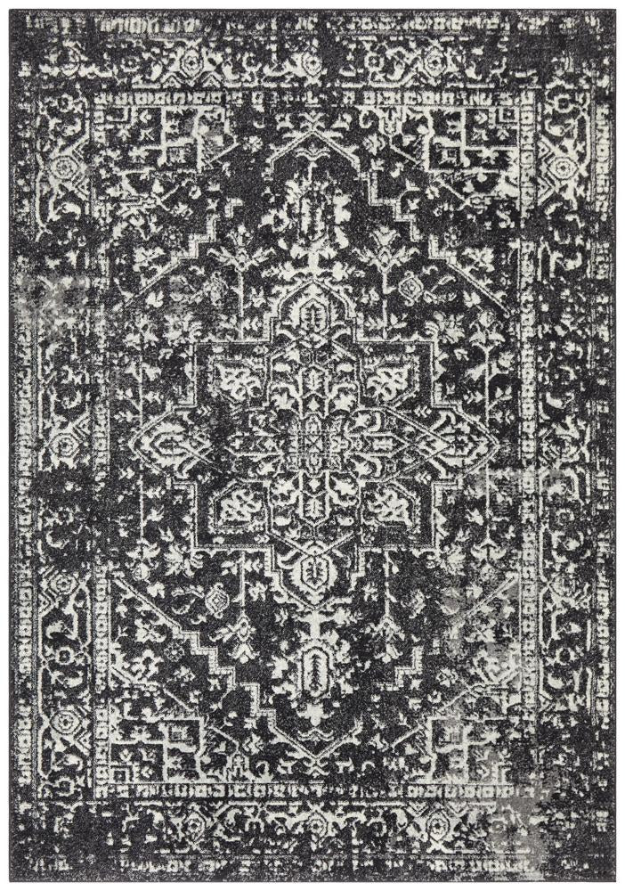 Waken Rug - Charcoal Scape.