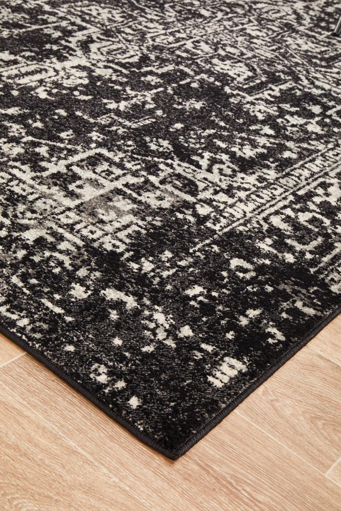 Waken Rug - Charcoal Scape.