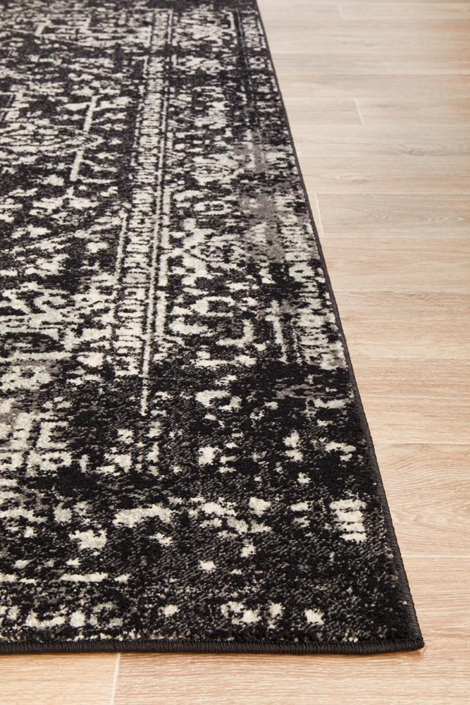 Waken Rug - Charcoal Scape.