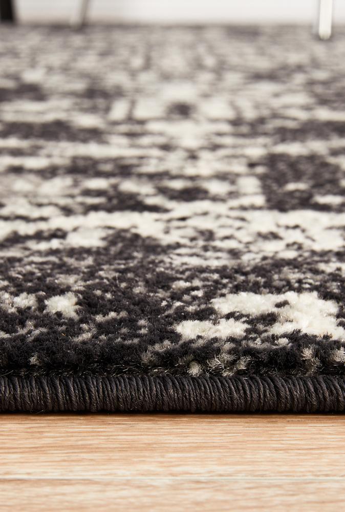 Waken Rug - Charcoal Scape.