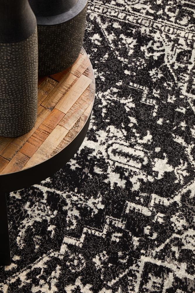 Waken Rug - Charcoal Scape.