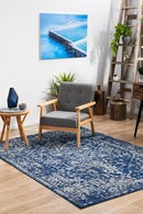 Waken Rug - Navy Contrast.
