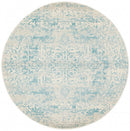 Waken Round Rug - White Glacier.