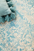 Waken Round Rug - White Glacier.