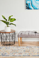 Waken Runner Rug - Ivory Peacock.